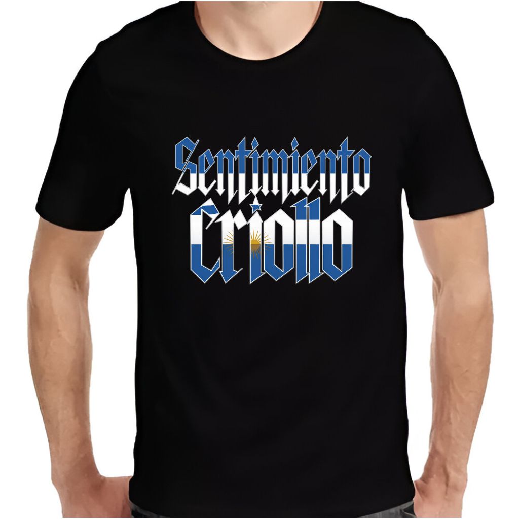 Remera "Sentimiento Criollo" colores Argentina