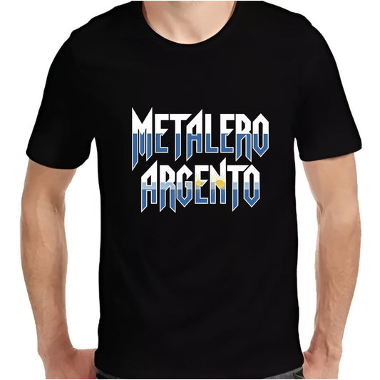 Remera "Metalero Argento" colores Argentina