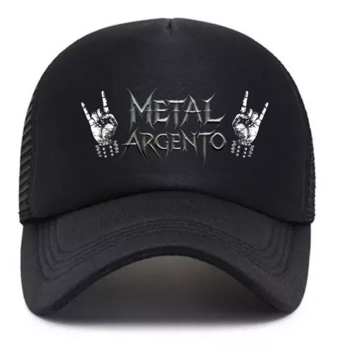 Gorra - "Metal Argento" con cuernos metaleros